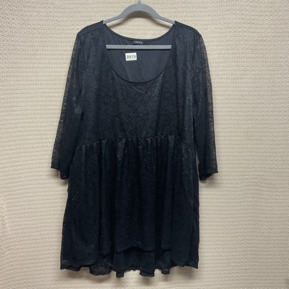 NWOT Torrid Floral Lace Overlay‎ 3/4 Sleeve Babydoll Blouse Top Women 3 China